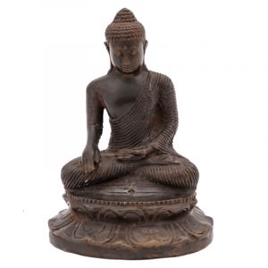 Soška Buddha kov 16 cm V bronz