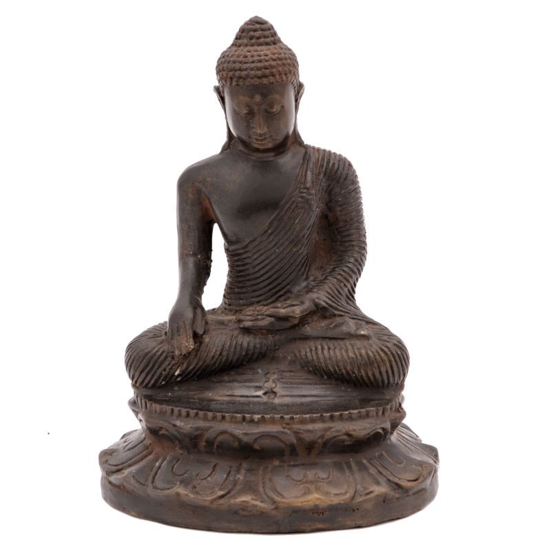 Soška Buddha kov 16 cm V bronz | SoNo spol. s r.o.