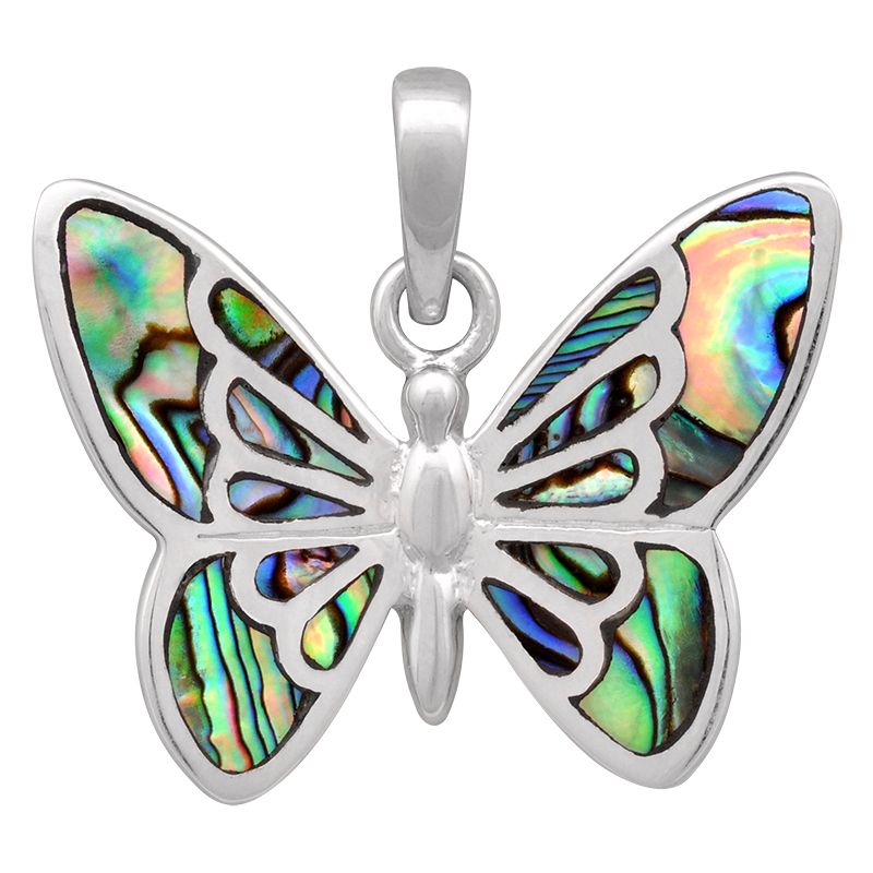 Stříbrný přívěsek s perletí paua Ag 5,1 g motýl | SoNo spol. s r.o.