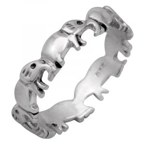 ShopBOB stříbrný prsten Ag 2,9 g sloni - 58 | SoNo spol. s r.o.