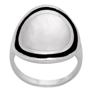 Stříbrný prsten s perletí Ag 5,8 g | 52, 55, 57