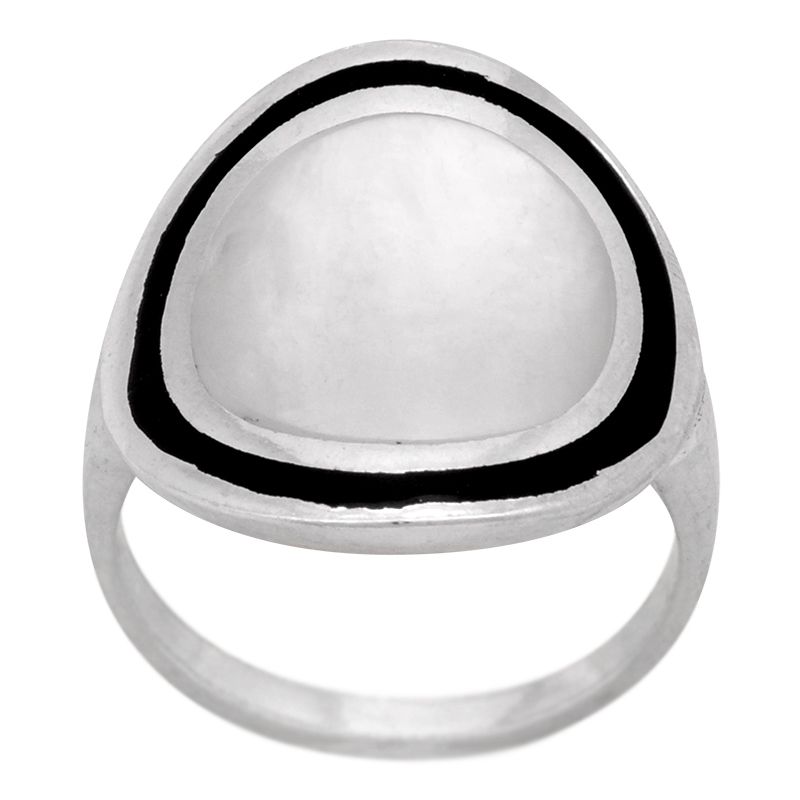 Stříbrný prsten s perletí Ag 5,8 g | SoNo spol. s r.o.
