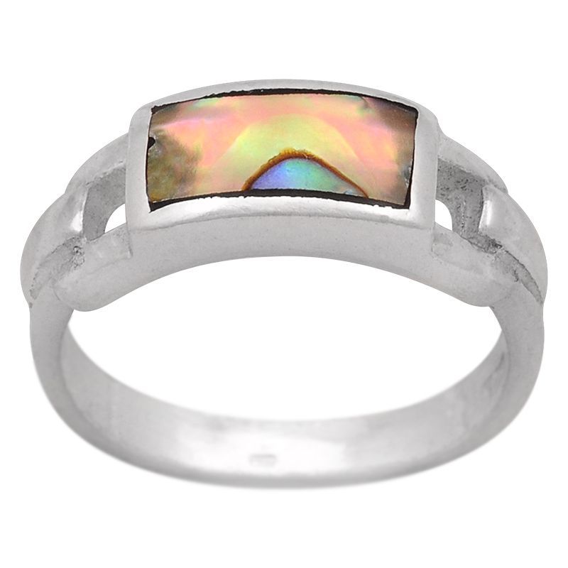 ShopBOB stříbrný prsten s perletí paua Ag 4,6 g | SoNo spol. s r.o.