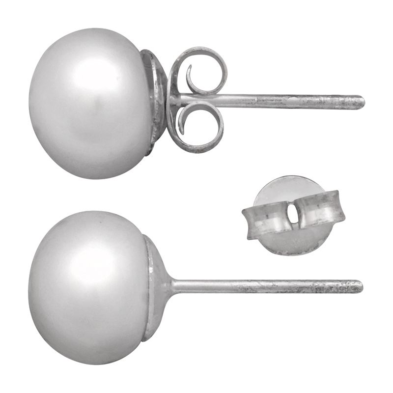 Stříbrné náušnice s pravou perlou Ag 1,8 g | SoNo spol. s r.o.
