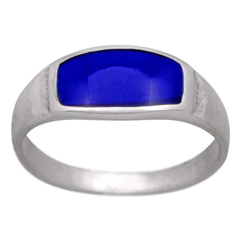 ShopBOB stříbrný prsten se syntetickým lapisem lazuli Ag 2,5 g | SoNo spol. s r.o.