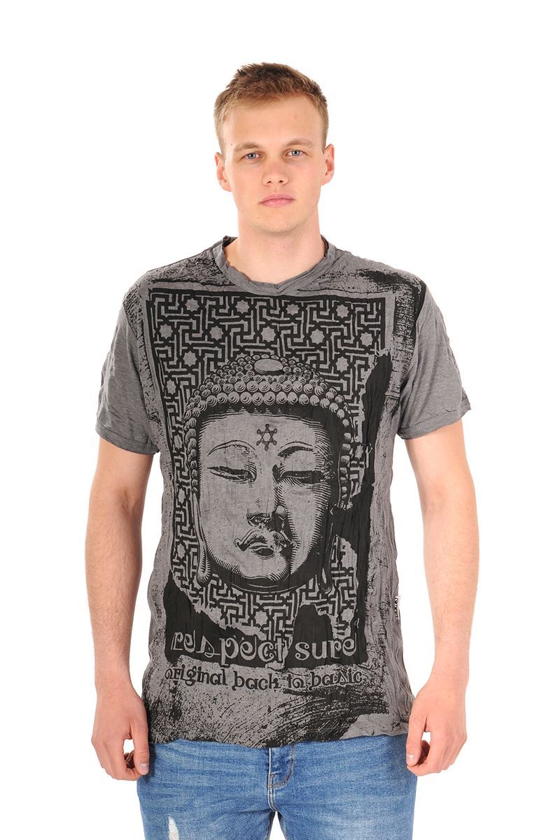 Pánské tričko Sure Buddha šedé - L | SoNo spol. s r.o.