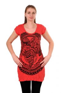 Šaty Sure mini krátký rukáv Dva sloni červené | M, L, XL