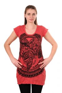 Šaty Sure mini krátký rukáv Dva sloni vínové | M, L, XL