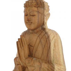 Soška Buddha dřevo 20 cm sv Namaskara | SoNo spol. s r.o.