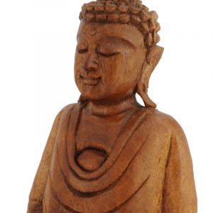 Soška Buddha dřevo 20 cm tm Dhyan | SoNo spol. s r.o.