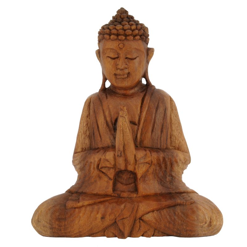 Soška Buddha dřevo 20 cm tm Namaskara | SoNo spol. s r.o.