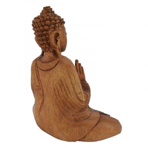 Soška Buddha dřevo 20 cm tm Vitarka | SoNo spol. s r.o.