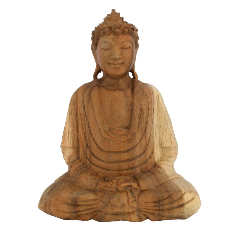 Soška Buddha dřevo 25 cm sv Dhyan | SoNo spol. s r.o.