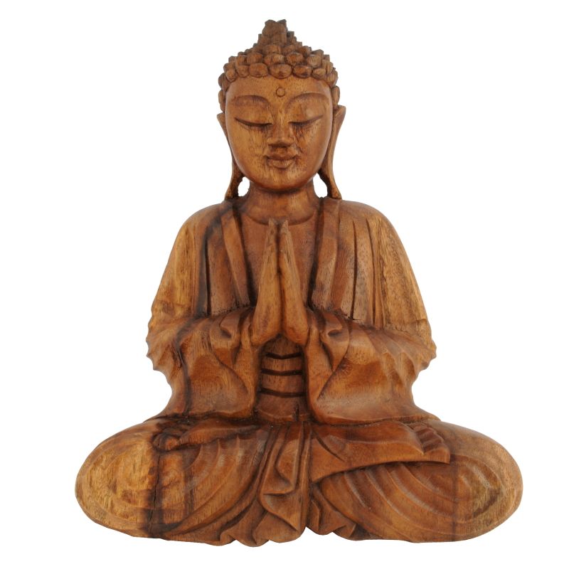 Soška Buddha dřevo 25 cm tm Namaskara | SoNo spol. s r.o.
