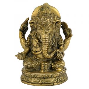 Soška Ganesh kov Barong 10 cm bronz