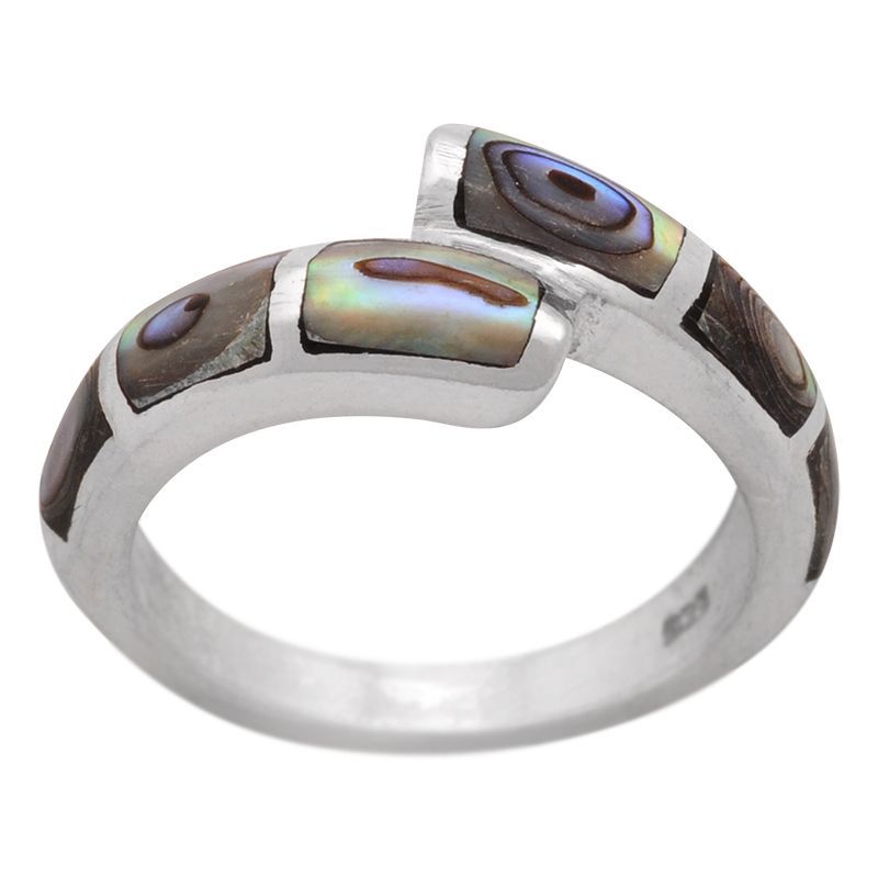 ShopBOB stříbrný prsten s perletí paua Ag 4,8 g II - 54 | SoNo spol. s r.o.