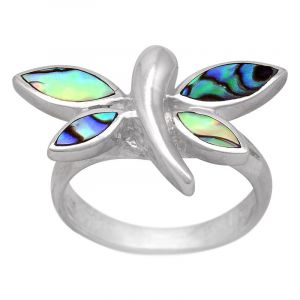 BOB Silver stříbrný prsten s perletí paua Ag 5,2 g motýl - 51 | SoNo spol. s r.o.