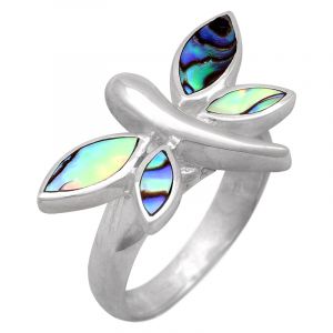 BOB Silver stříbrný prsten s perletí paua Ag 5,2 g motýl | SoNo spol. s r.o.