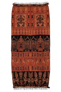 Ikat Sumba přehoz, tkaná textilie 240 x 115 cm