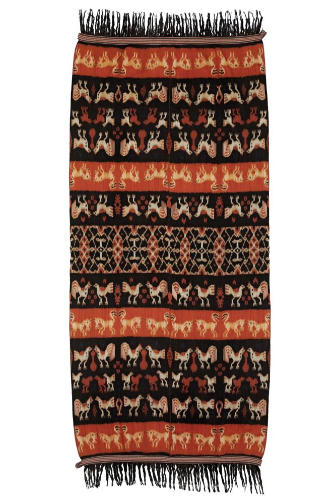 Ikat Sumba přehoz, tkaná textilie 242 x 113 cm | SoNo spol. s r.o.