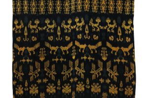 Ikat Sumba přehoz, tkaná textilie 250 x 100 cm | SoNo spol. s r.o.