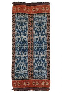 Ikat Sumba přehoz, tkaná textilie 256 x 110 cm
