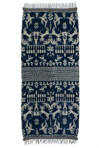 Ikat Sumba přehoz, tkaná textilie 258 x 112 cm II