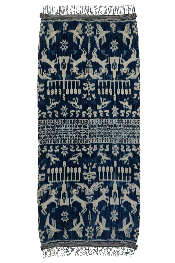 Ikat Sumba přehoz, tkaná textilie 258 x 112 cm II | SoNo spol. s r.o.