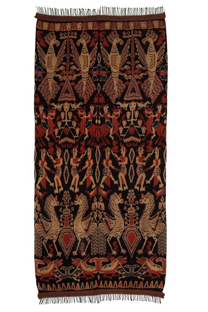 Ikat Sumba přehoz, tkaná textilie 258 x 112 cm III | SoNo spol. s r.o.
