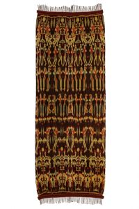 Ikat Sumba přehoz, tkaná textilie 265 x 100 cm