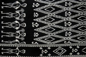 Ikat Sumba přehoz, tkaná textilie 280 x 122 cm | SoNo spol. s r.o.