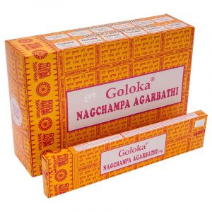 Karton Goloka Nag Champa indické vonné tyčinky BOX 12 x 16 g | SoNo spol. s r.o.