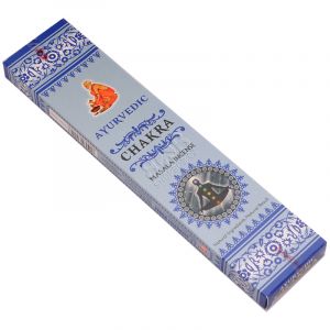 Ayurvedic Chakra indické vonné tyčinky 15 ks