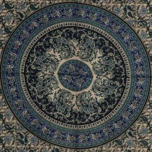 BOB Batik indický přehoz na postel Moghul Paisley modro petrolejový 230 x 200 cm bavlna. King size. Dvoulůžko. | SoNo spol. s r.o.