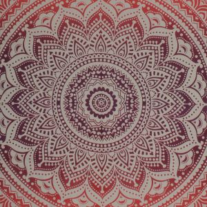 BOB Batik indický přehoz na postel Lotos červeno fialový 235 x 210 cm bavlna. King size. Dvoulůžko. | SoNo spol. s r.o.