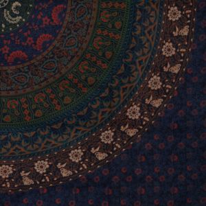 BOB Batik indický přehoz na postel Mandala Flower tmavě modrý 230 x 200 cm bavlna. King size. Dvoulůžko. | SoNo spol. s r.o.
