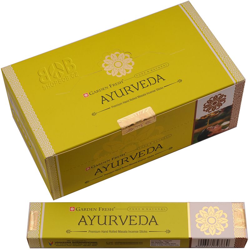 Karton Garden Fresh Ayurveda indické vonné tyčinky 12 krabiček. Množstevní sleva. | SoNo spol. s r.o.