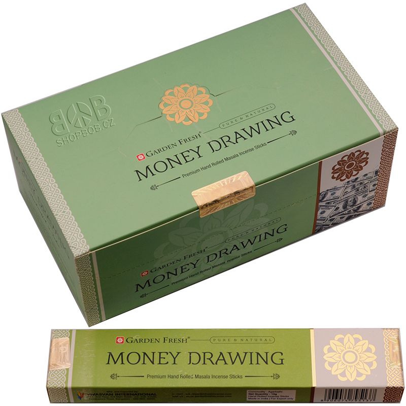 Karton Garden Fresh Money Drawing indické vonné tyčinky 12 krabiček. Množstevní sleva. | SoNo spol. s r.o.
