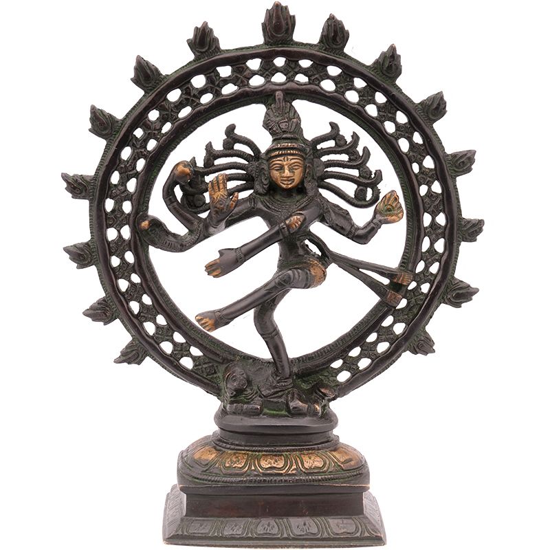 Kovová Shiva Nataraja 24 cm mosaz patina | SoNo spol. s r.o.