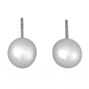 Stříbrné náušnice s pravou perlou Ag 2,1 g
