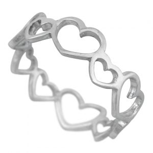 Stříbrný prsten Ag 1,6 g Love, Srdce - 58 | SoNo spol. s r.o.
