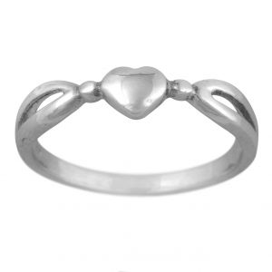 Stříbrný prsten Ag 1,4 g Srdce, Love. | 48, 51, 53, 58