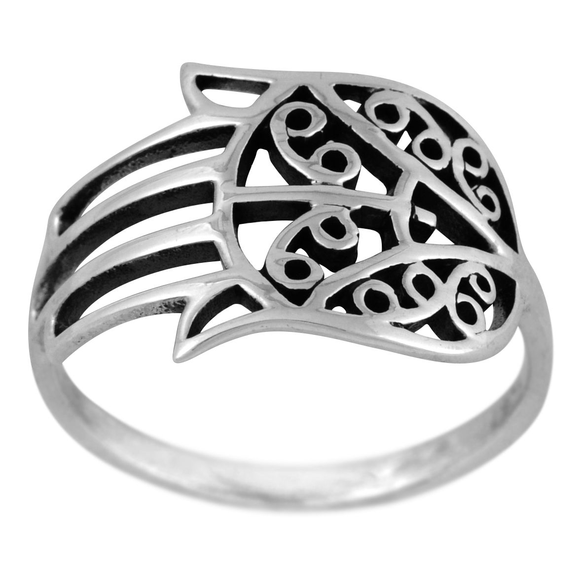 Stříbrný prsten Ag 1,9 g Ruka Fátimy - 53 | SoNo spol. s r.o.