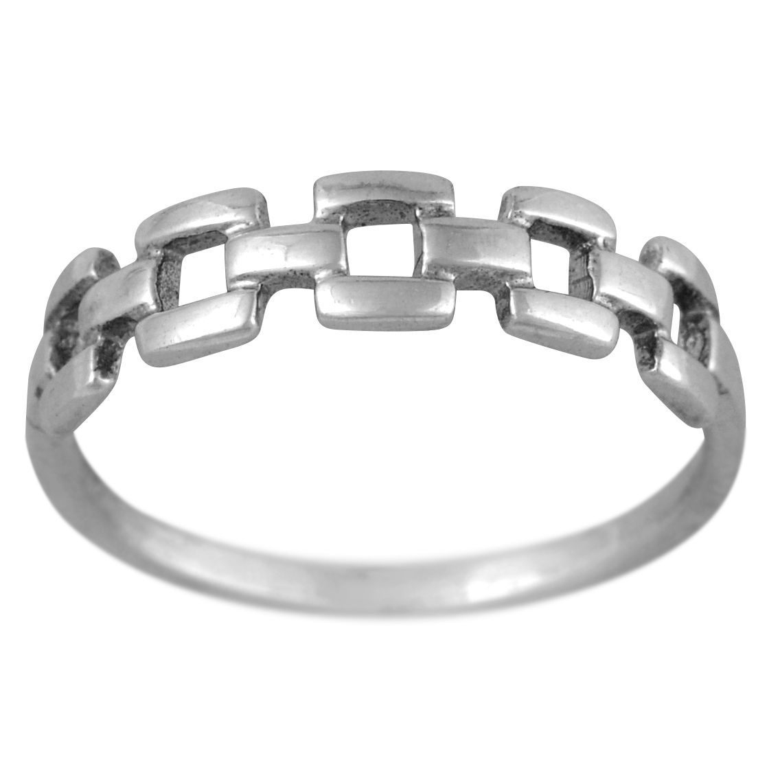 Stříbrný prsten Ag 1 g Řetěz, Chain - 48 | SoNo spol. s r.o.