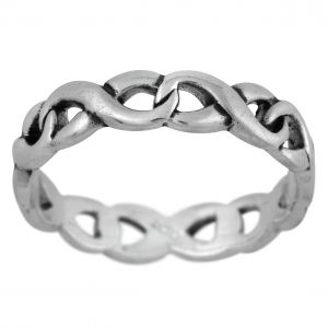 Stříbrný prsten Ag 2,1 g Nekonečno, Infinity | 49, 53