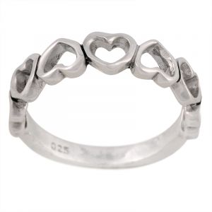 Stříbrný prsten Ag 2,2 g Love - Srdce | 51, 56, 58