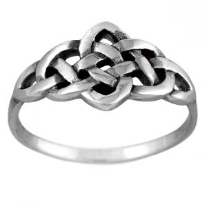 Stříbrný prsten Ag 2 g Keltský uzel | 61