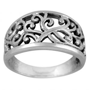 Stříbrný prsten Ag 3,6 g Keltský Florální | 50, 53, 55