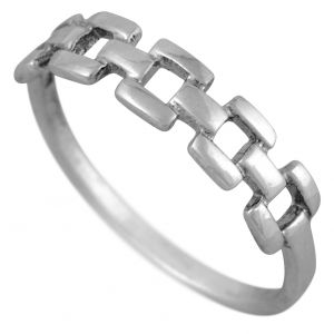 Stříbrný prsten Ag 1 g Řetěz, Chain - 51 | SoNo spol. s r.o.