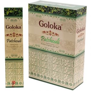 Karton Goloka Patchouli indické vonné tyčinky BOX 12 x 15 g